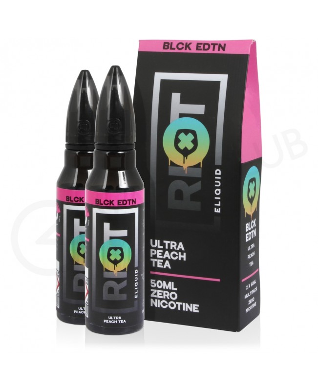 Ultra Peach Tea Shortfill E-Liquid by Riot Squad Black Edition 50ml