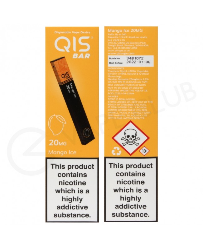 Mango Ice QIS Disposable Device