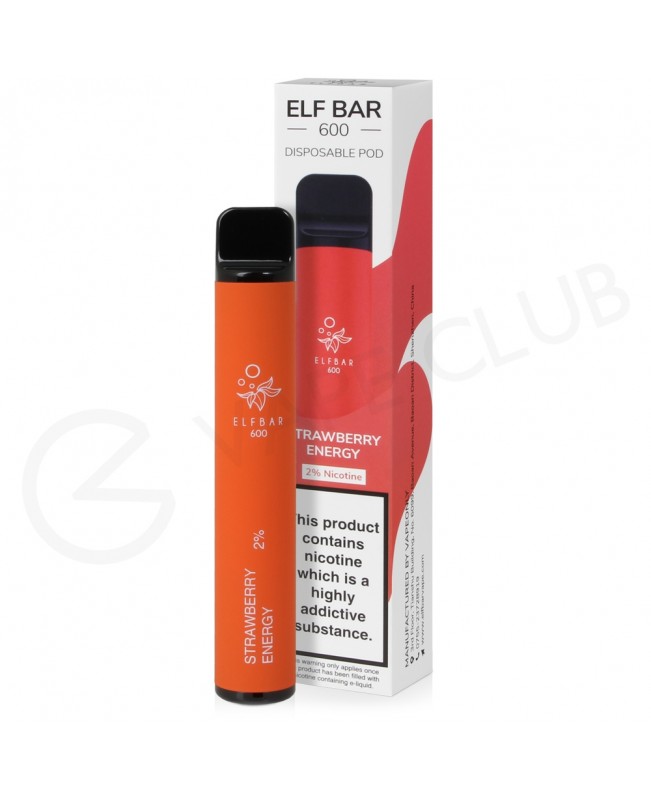 Strawberry Energy Elf Bar Disposable Vape