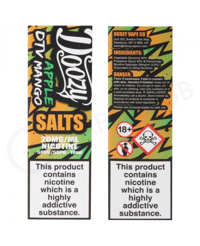 Apple Mango Nic Salt E-liquid by Doozy Salts