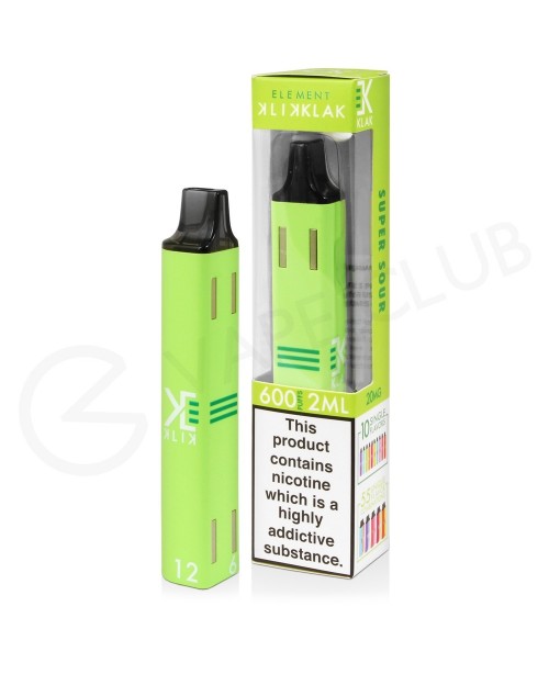 Super Sour Klik Klak Disposable Vape