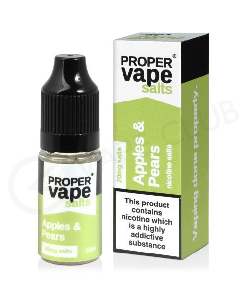 Apples & Pears Nic Salt E-Liquid by Proper Vap...