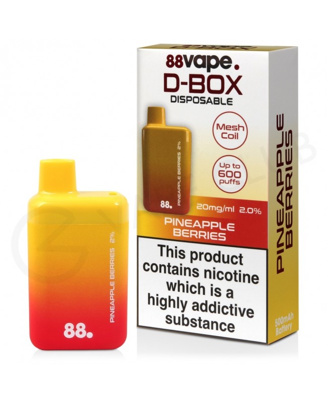 Pineapple Berry 88Vape D-Box Disposable Vape