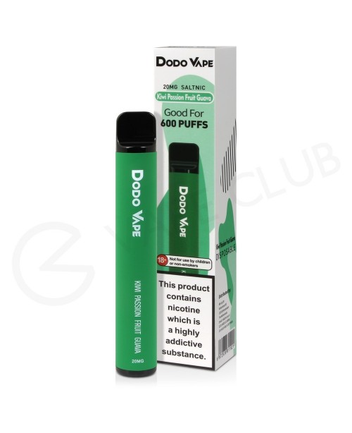 Kiwi Passionfruit Guava Dodo Bar 600 Disposable Va...