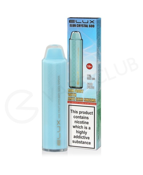 Mix Fruit With Anti Seed Shisha Elux Crystal 600 D...