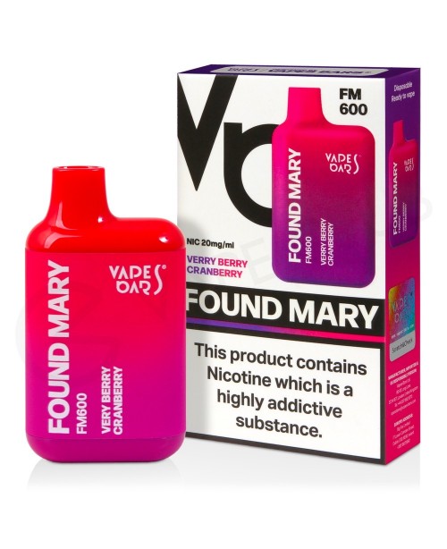 Very Berry Cranberry Vapes Bars Found Mary Disposa...