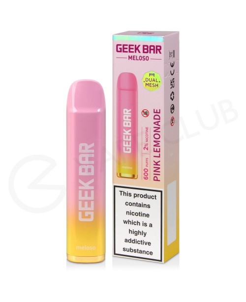 Pink Lemonade Geek Bar Meloso Disposable Vape