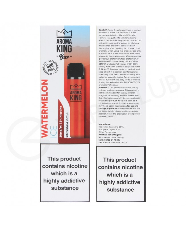 Watermelon Ice Aroma King Disposable Vape