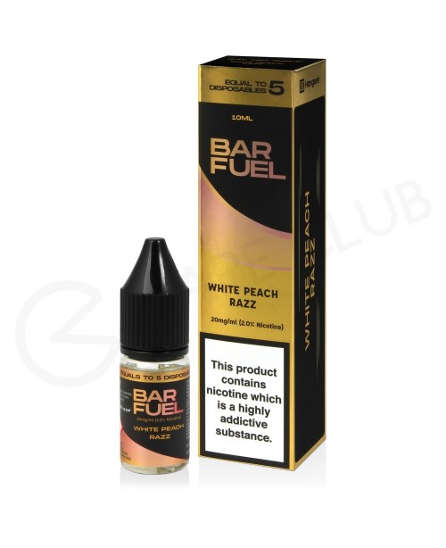 White Peach Razz Nic Salt E-Liquid by Bar Fuel