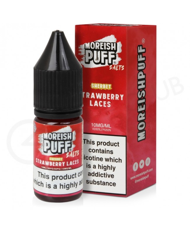 Strawberry Laces Sherbet Nic Salt E-Liquid by Morerish Puff