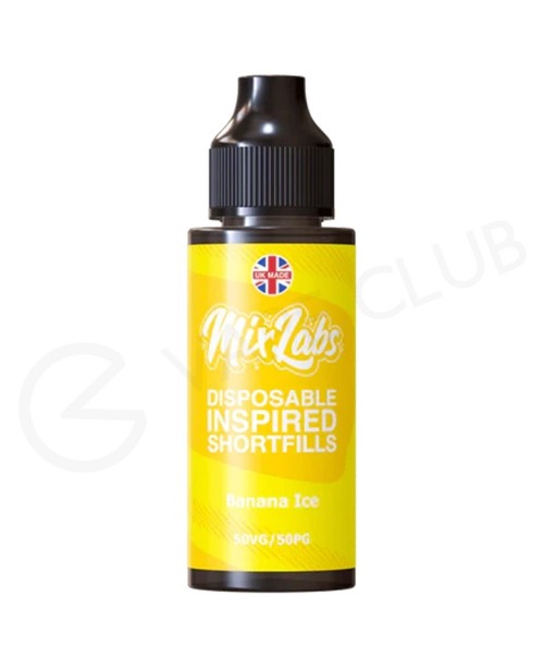 Banana Ice Shortfill E-Liquid by Mix Labs 100ml