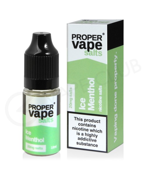 Ice Menthol Nic Salt E-Liquid by Proper Vape