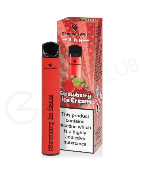 Strawberry Ice Cream Diamond Mist Bar Disposable V...