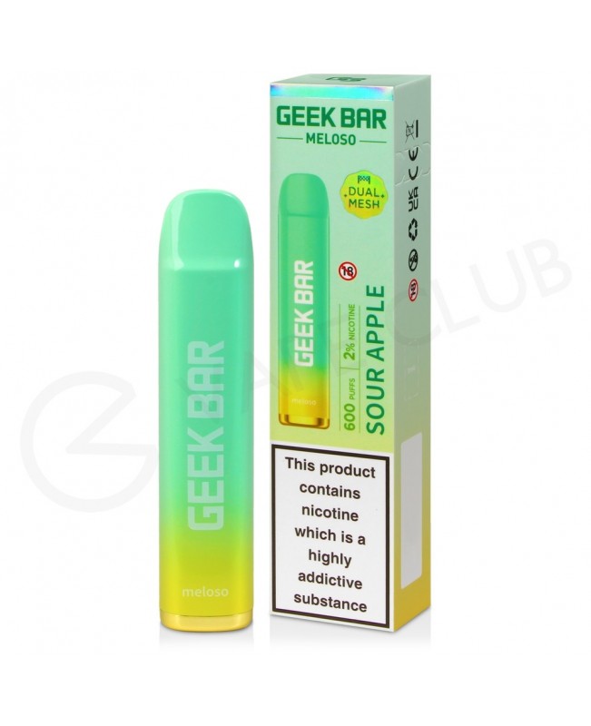 Sour Apple Geek Bar Meloso Disposable Vape