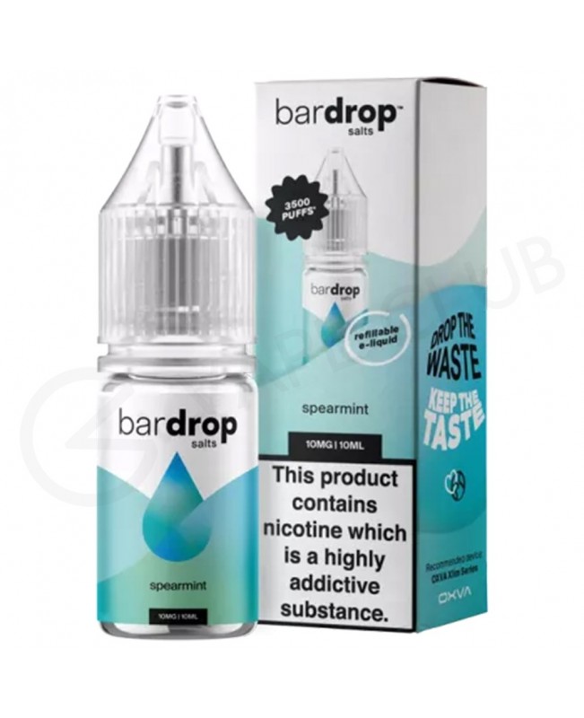 Spearmint Nic Salt E-Liquid by Bar Drop Salts