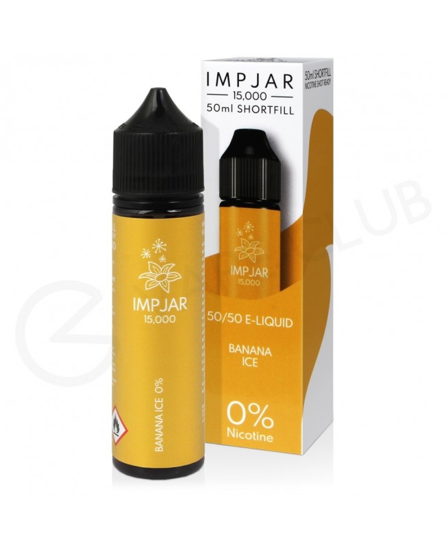 Banana Ice Shortfill E-Liquid by Imp Jar 50ml