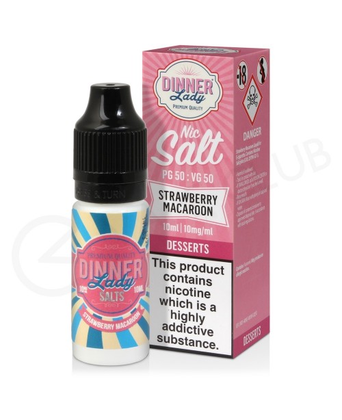 Strawberry Macaroon Nic Salt E-Liquid by Dinner La...