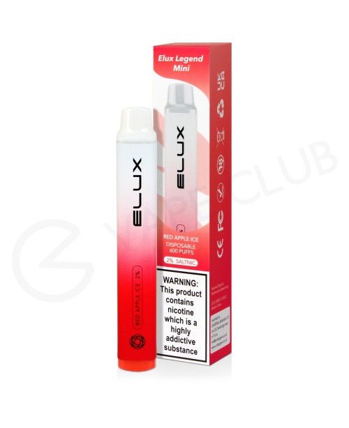 Red Apple Ice Elux Legend Mini Disposable Vape