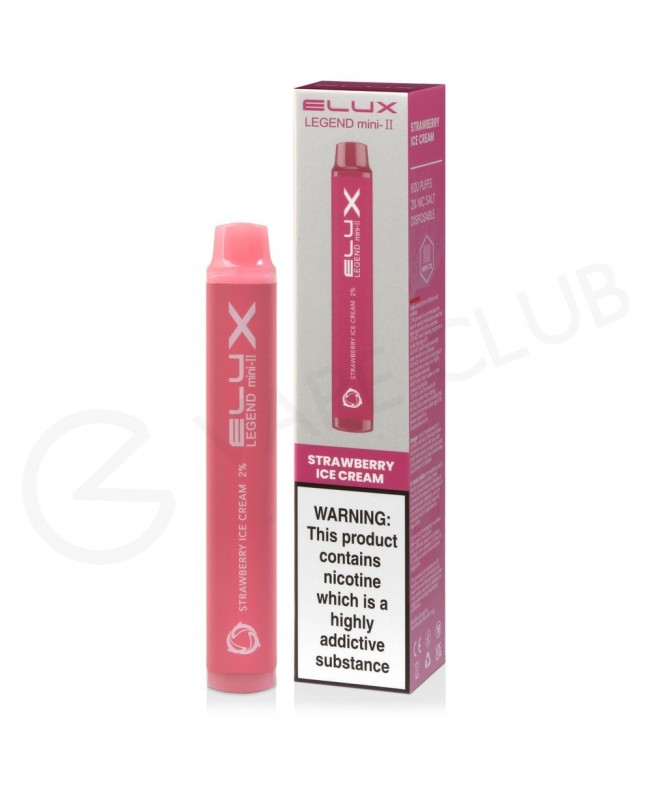 Strawberry Ice Cream Elux Legend Mini II Disposable Vape