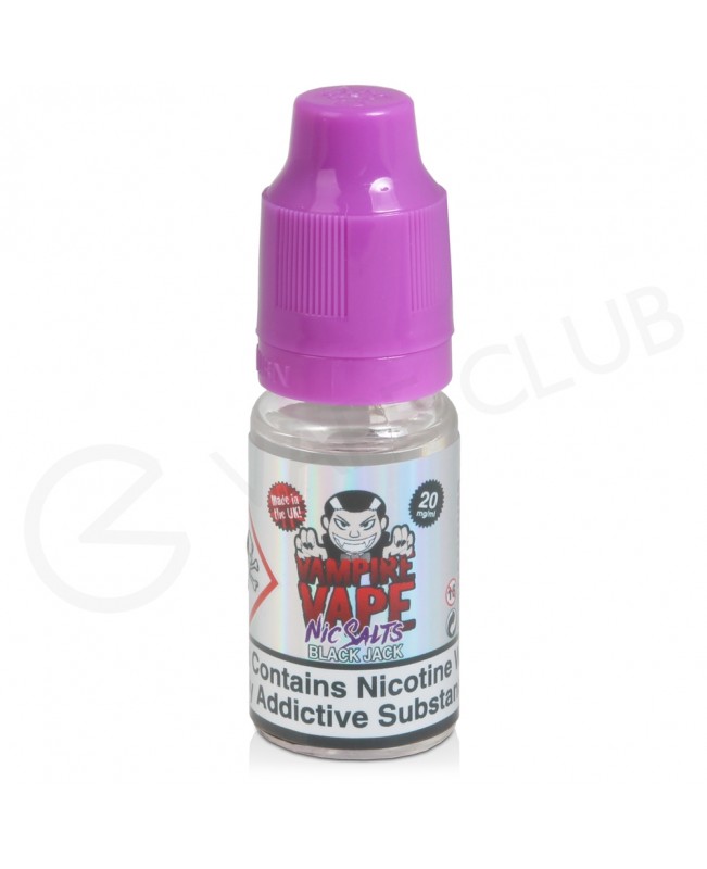 Black Jack Nic Salt E-Liquid by Vampire Vape