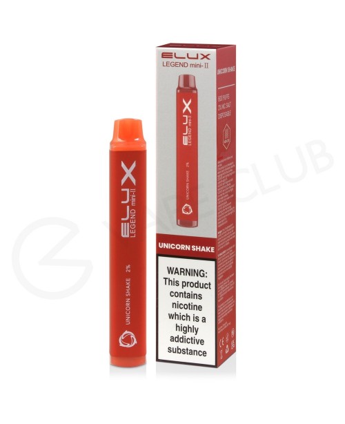 Unicorn Shake Elux Legend Mini II Disposable Vape