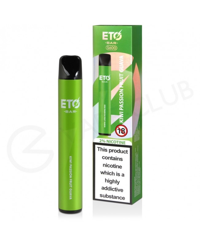 Kiwi Passion Fruit Guava Smok Eto Bar S600 Disposable Vape