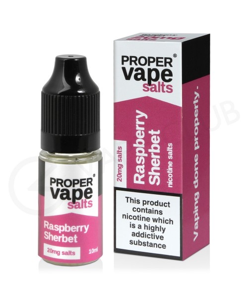 Raspberry Sherbet Nic Salt E-Liquid by Proper Vape