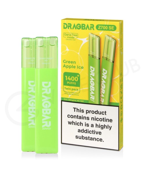 Green Apple Ice Drag Bar Z700 SE Disposable Vape (...