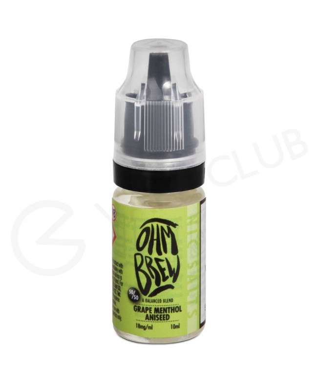 Grape Menthol Aniseed E-liquid by Ohm Brew 50/50 Nic Salts