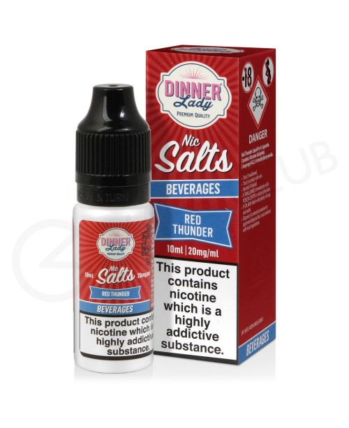 Red Thunder Nic Salt E-Liquid by Dinner Lady