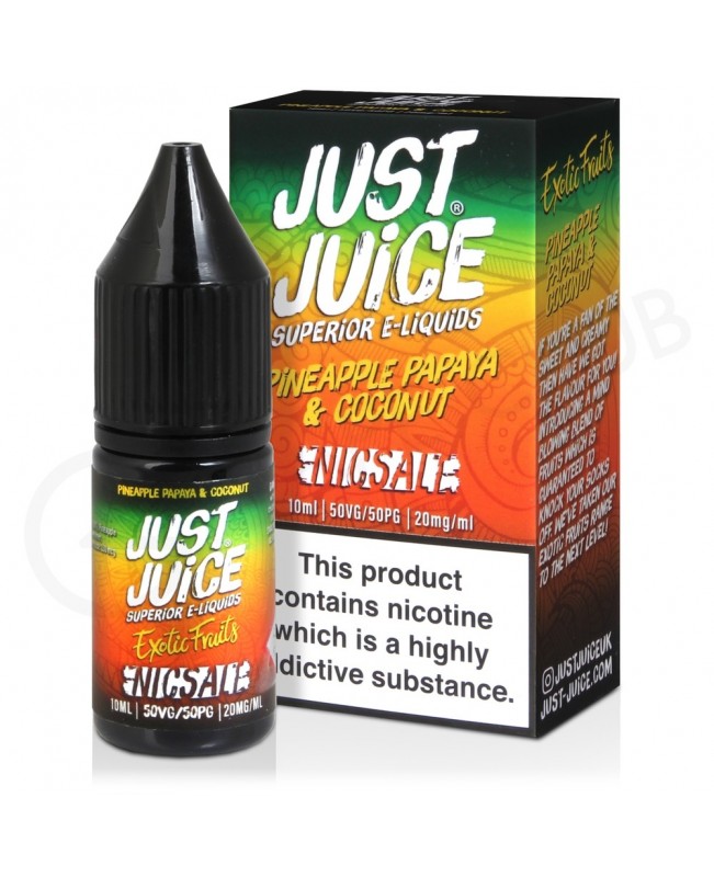 Pineapple, Papaya & Coconut Exotic Fruits Nic Salt E-Liquid by Just Juice