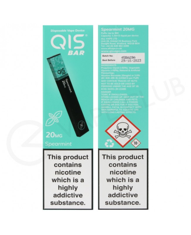 Spearmint QIS Disposable Device