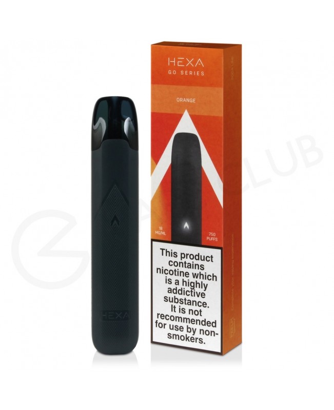 Orange Hexa Go Disposable Vape