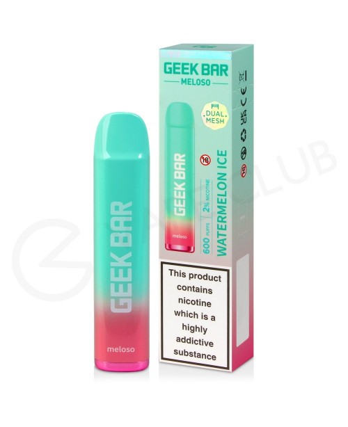 Watermelon Ice Geek Bar Meloso Disposable Vape