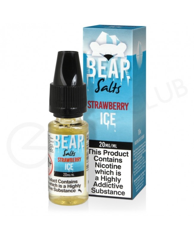 Strawberry Ice Nic Salt E-Liquid by Bear Salts