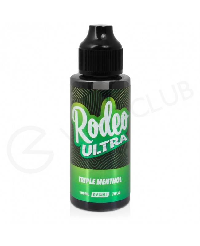 Triple Menthol Shortfill E-Liquid by Rodeo Ultra 100ml