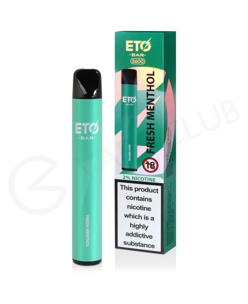 Fresh Menthol Smok Eto Bar S600 Disposable Vape