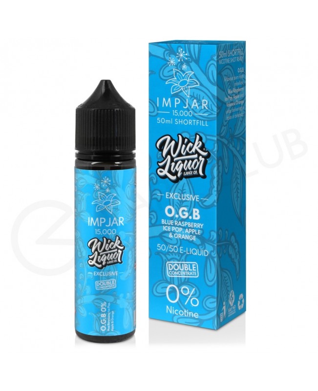 O.G.B. Shortfill E-Liquid by Imp Jar & Wick Liquor 50ml