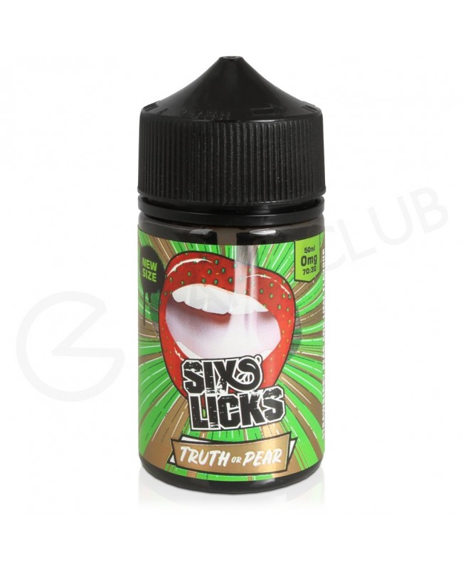 Truth or Pear Shortfill E-Liquid by Six Licks