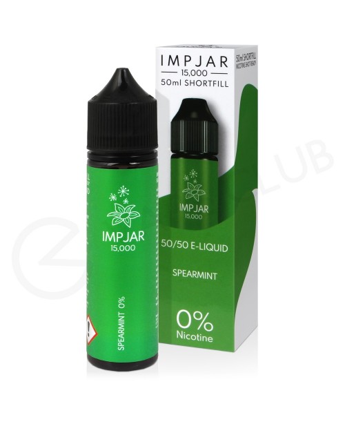 Spearmint Shortfill E-Liquid by Imp Jar 50ml