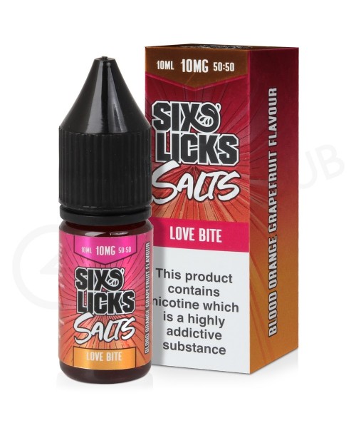 Love Bite Nic Salt E-Liquid by Six Licks