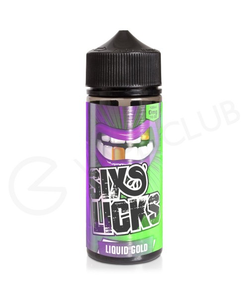 Liquid Gold Shortfill E-Liquid by Six Licks