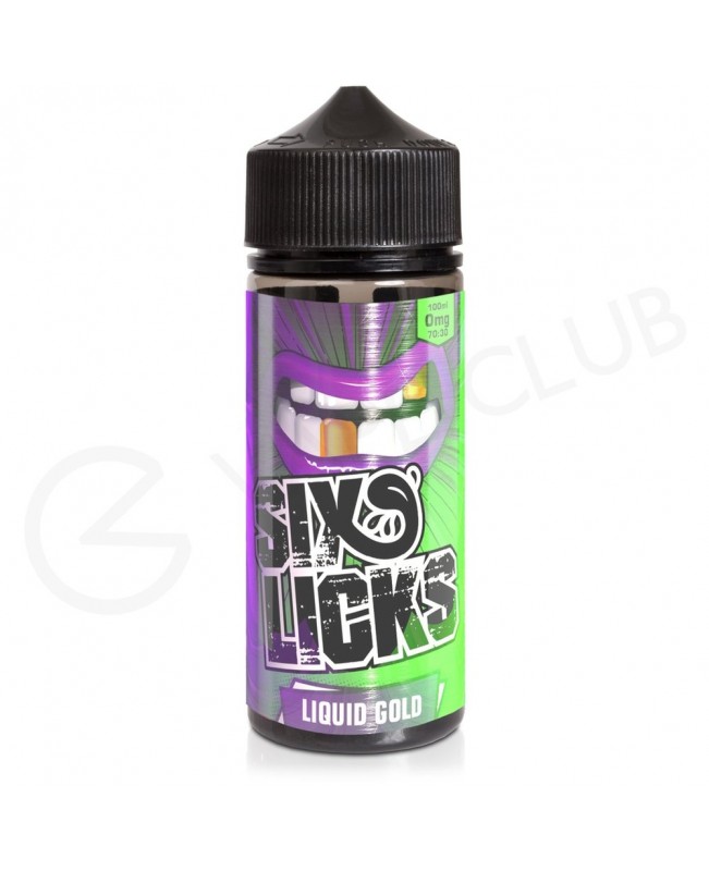 Liquid Gold Shortfill E-Liquid by Six Licks