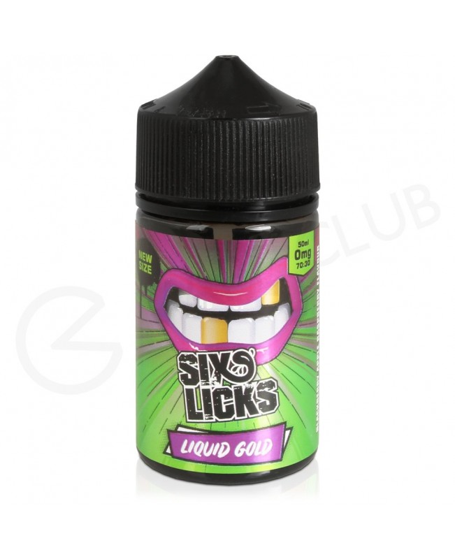 Liquid Gold Shortfill E-Liquid by Six Licks