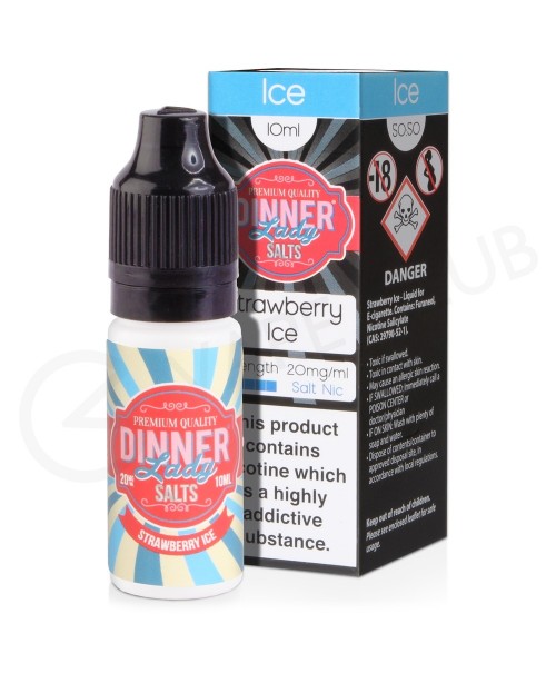 Strawberry Ice Nic Salt E-Liquid by Dinner Lady