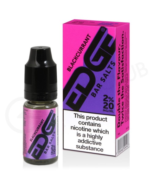 Blackcurrant Nic Salt E-Liquid by Edge Bar Salts