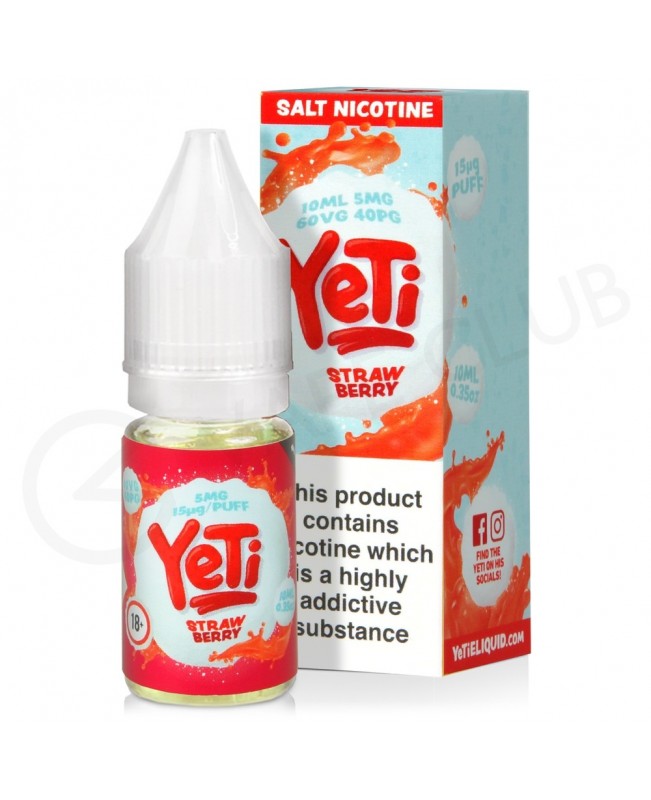 Strawberry Nic Salt E-Liquid by Yeti