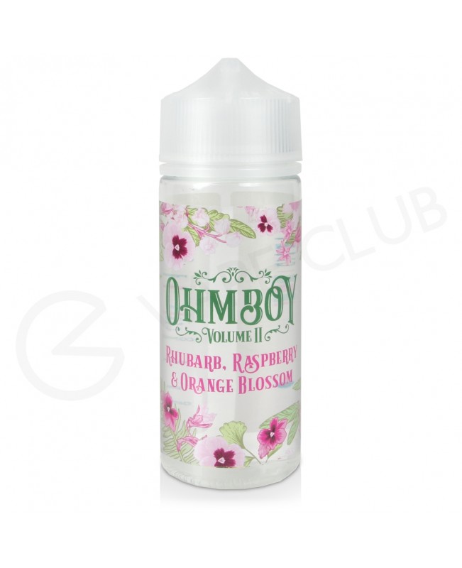 Rhubarb, Raspberry & Orange Blossom Shortfill E-Liquid by Ohm Boy Volume II 100ml