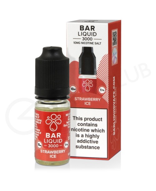 Strawberry Ice Nic Salt E-Liquid by Bar Liquid 300...