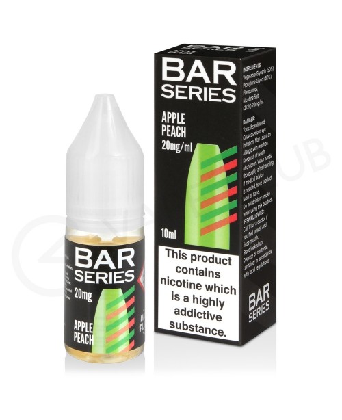 Apple Peach Nic Salt E-Liquid by Bar Series